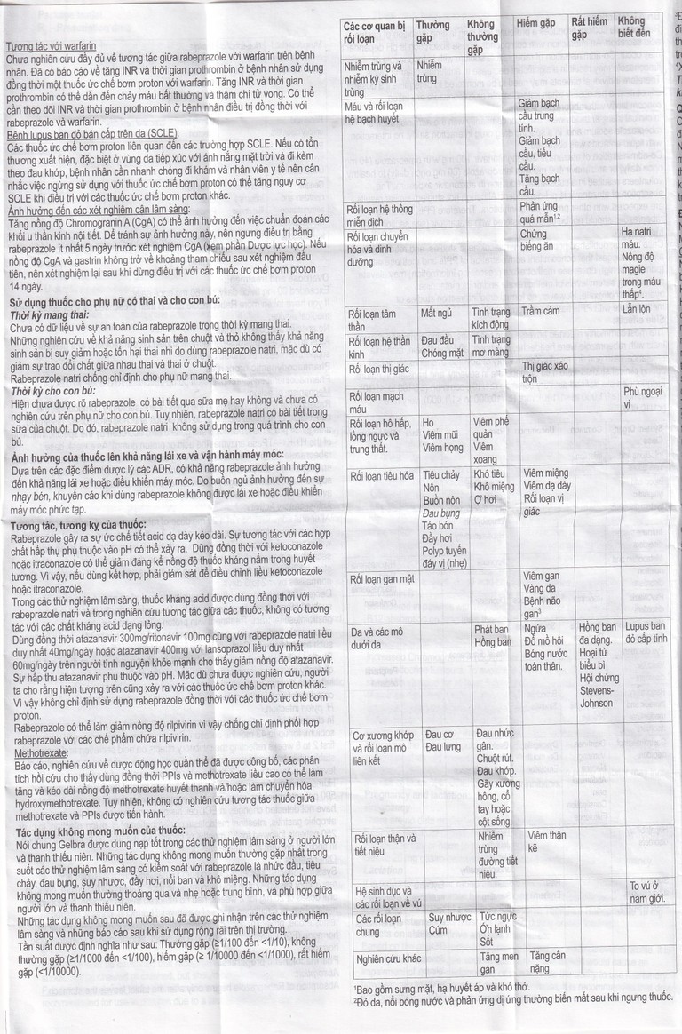 Thuốc Gelbra 20mg KRKA điều trị các bệnh về dạ dày-tá tràng và trào ngược (2 vỉ x 14 viên)