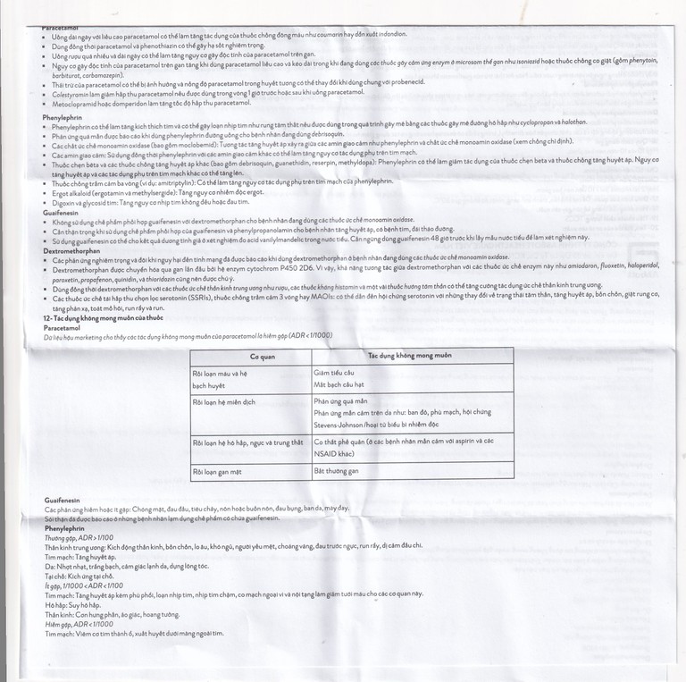 Thuốc Glotadol Flu Glomed hỗ trợ hạ sốt và long đàm (10 vỉ x 10 viên)