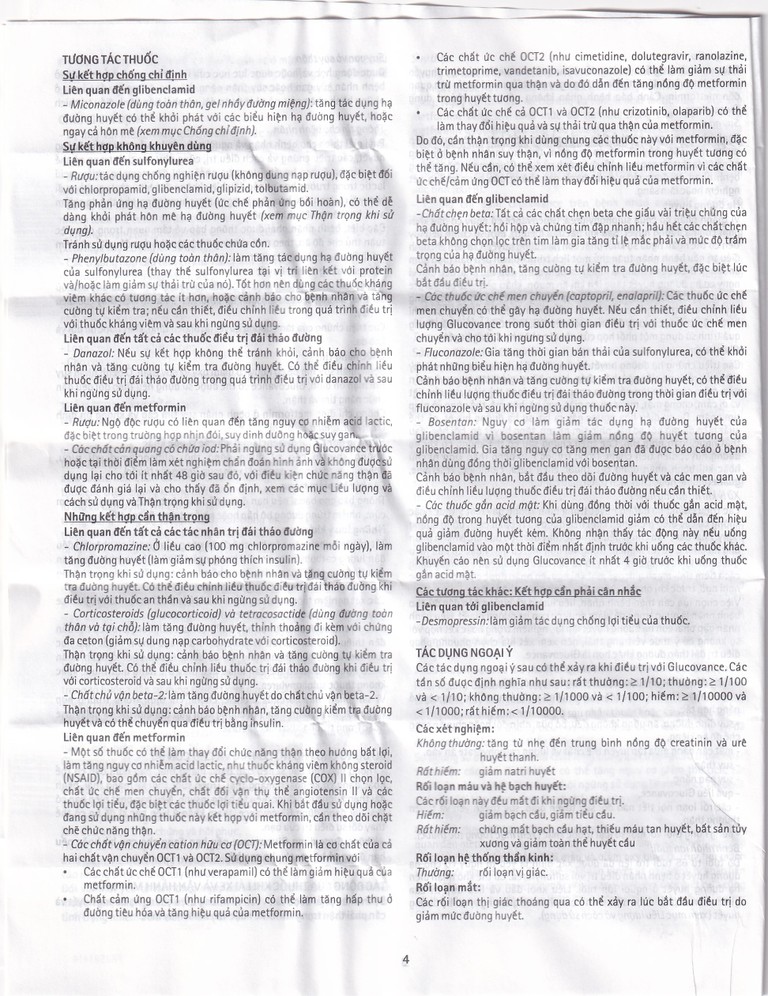 Thuốc Glucovance 500mg/2.5 mg Merck điều trị tiểu đường típ 2 (2 vỉ x 15 viên)