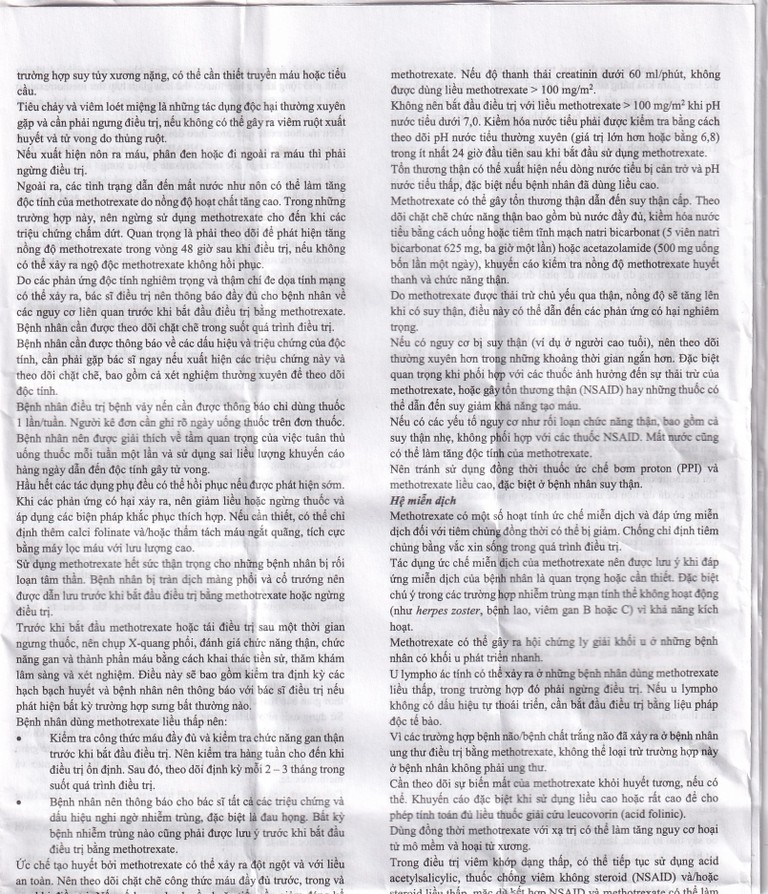 Thuốc Hemetrex 2,5mg Herabiopharm điều trị viêm khớp dạng thấp nặng (10 vỉ x 10 viên)