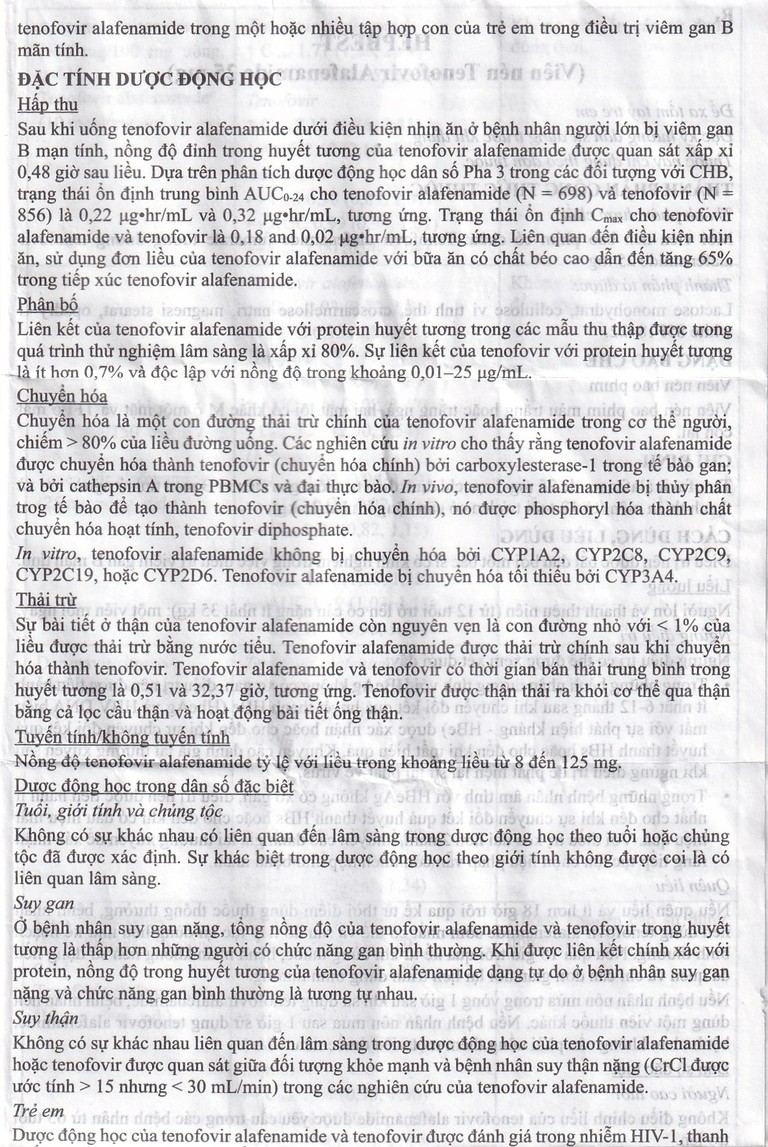 Thuốc Hepbest 25mg điều trị nhiễm virus viêm gan B mạn tính (30 viên)