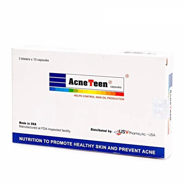 Viên uống AcneTeen bổ sung Vitamin, khoáng chất cần thiết cho cơ thể (3 vỉ x 10 viên)