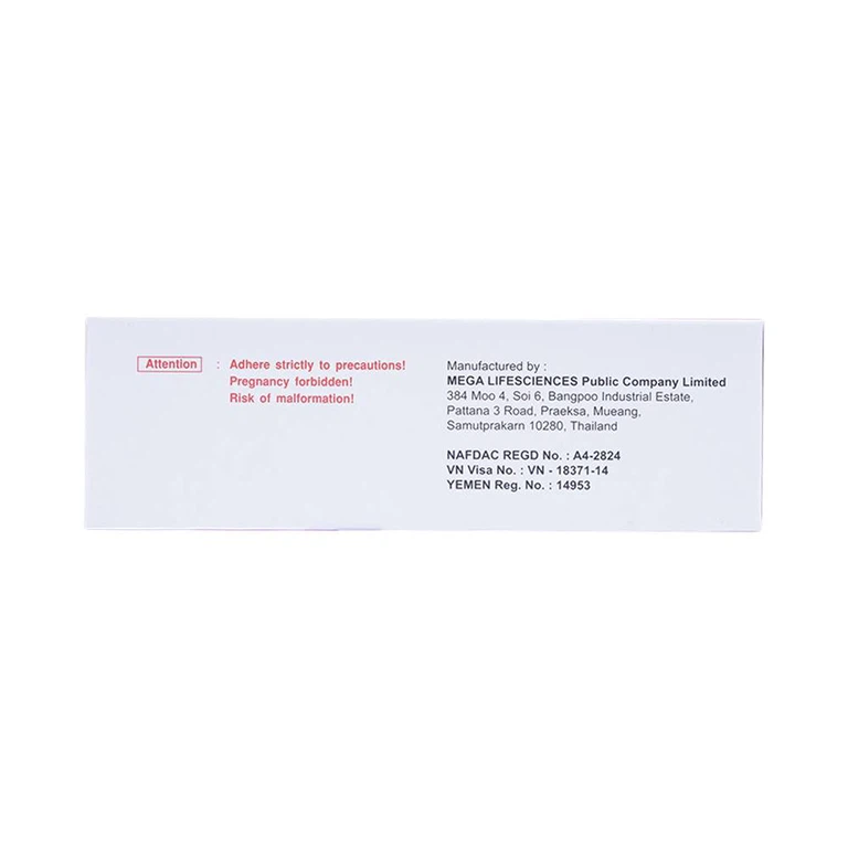Thuốc Acnotin 20mg MEGA We care điều trị mụn trứng cá nặng (3 vỉ x 10 viên)