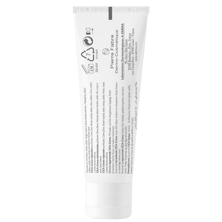 Kem A-Derma​​​​​​​ Dermalibour​​​​​​​​​​​​​​+ Repairing Cream làm dịu da dùng hằng ngày cho da kích ứng (50ml)