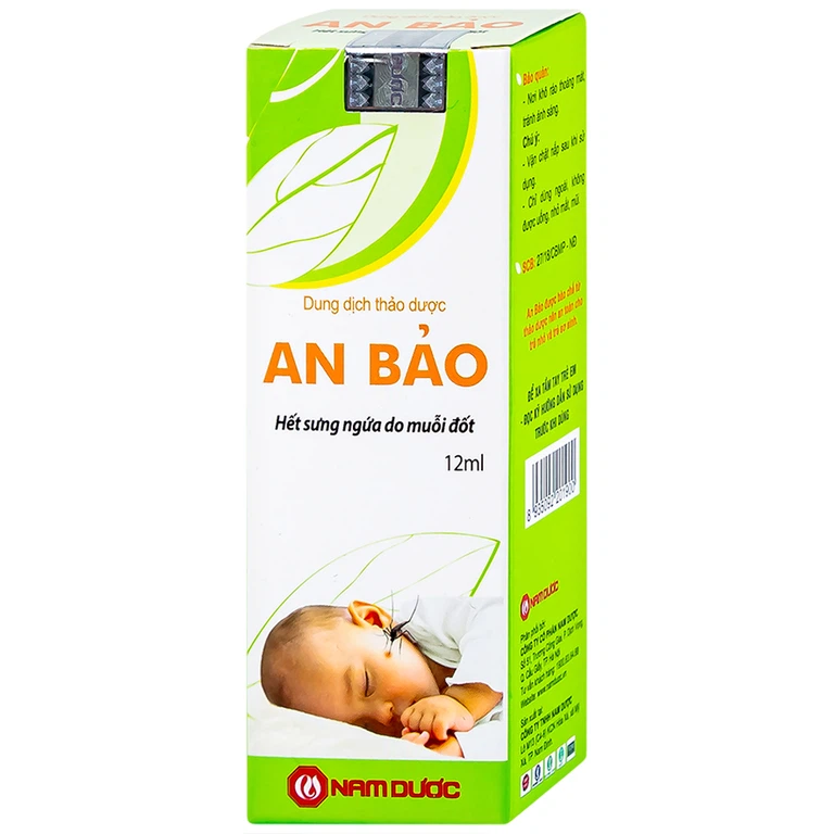 Dung dịch thảo dược An Bảo hết sưng ngứa do muỗi đốt (12ml)