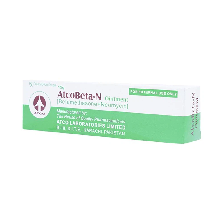Thuốc mỡ Atcobeta-N 0,1% Atco điều trị viêm da, chàm dị ứng (15g)