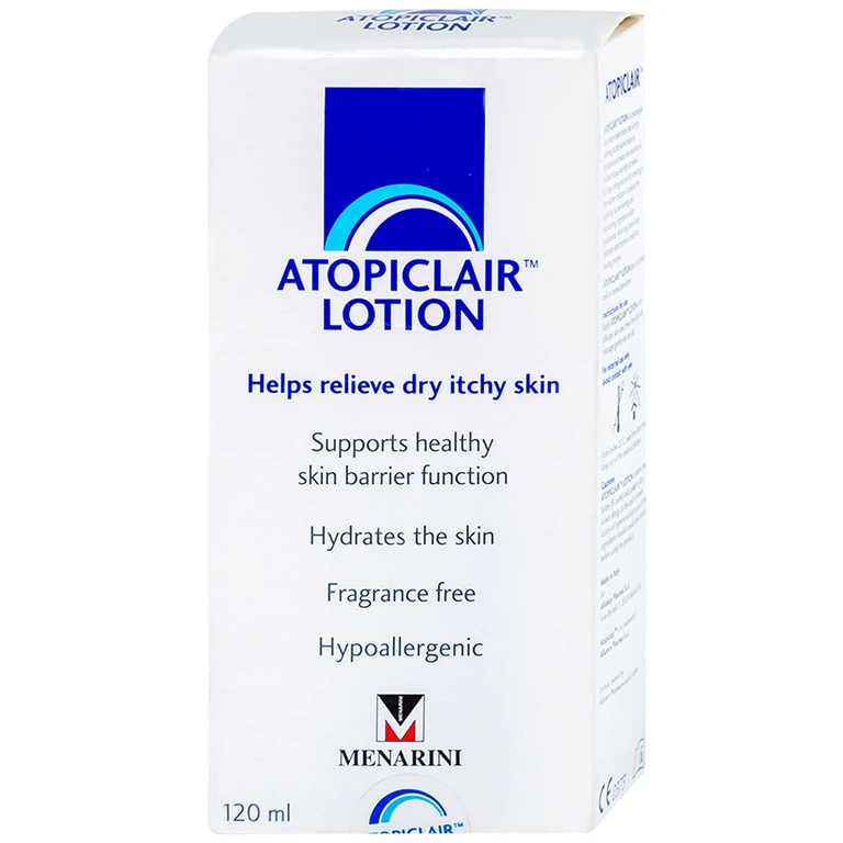 Sữa dưỡng ẩm Atopiclair Lotion Menarini giảm ngứa, rát, đau do viêm da cơ địa, viêm da tiếp xúc (120ml)