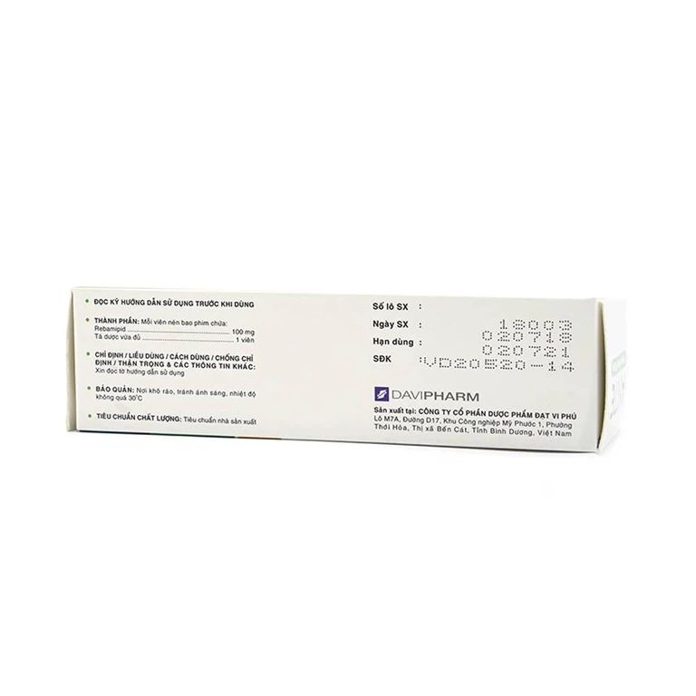 Thuốc Ayite 100mg Davipharm điều trị loét dạ dày (6 vỉ x 10 viên)