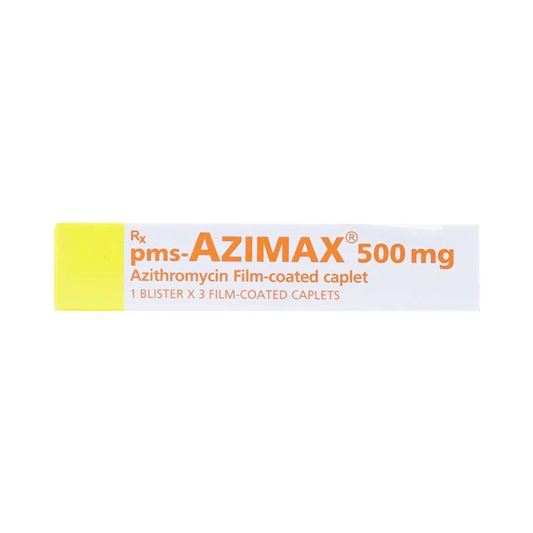 Thuốc Pms-Azimax 500mg Imexpharm điều trị nhiễm trùng (1 vỉ x 3 viên)