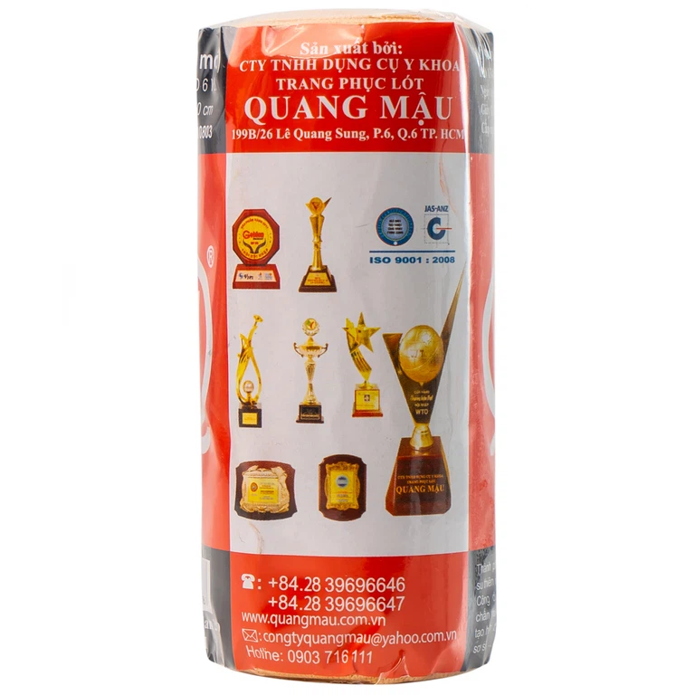 Băng thun 3 móc Quang Mậu dùng để băng nén ép cầm máu, cố định khớp (12 cuộn)