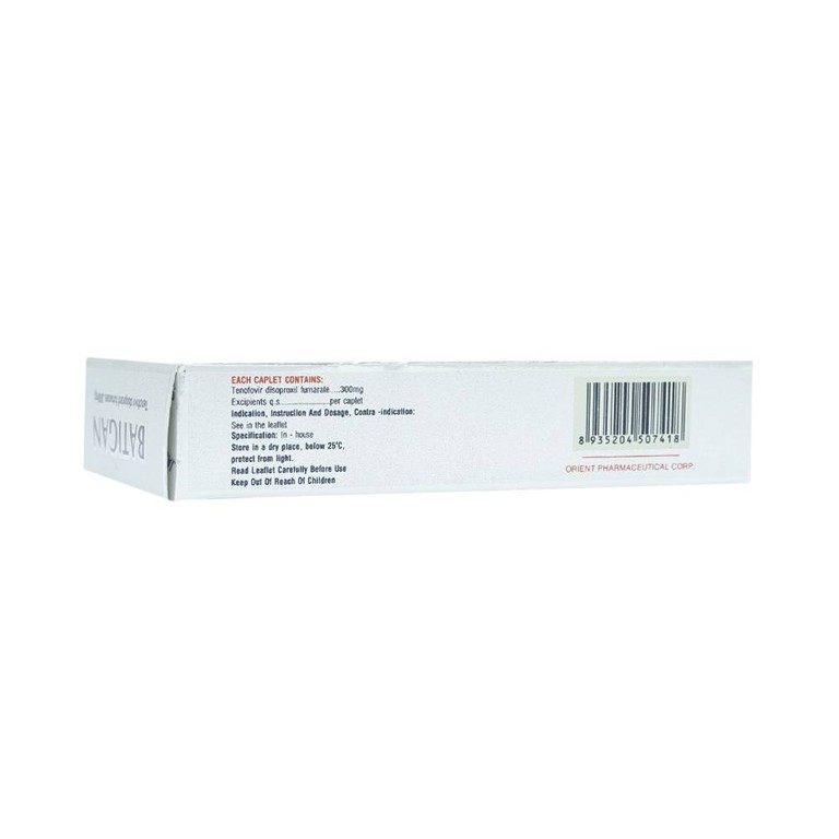 Thuốc Batigan 300mg Phương Đông hỗ trợ điều trị nhiễm HIV-1, viêm gan B mạn tính (3 vỉ x 10 viên)