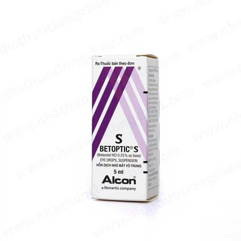Thuốc nhỏ mắt Betoptic S Alcon điều trị tăng nhãn áp, glôcôm góc mở mạn tính (5ml )
