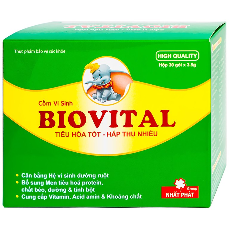 Cốm vi sinh Biovital Vinacom cân bằng hệ vi sinh đường ruột (30 gói x 3.5g)