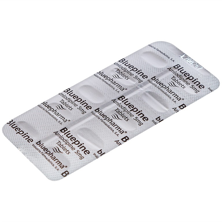 Thuốc Bluepine Bluepharma điều trị tăng huyết áp (6 vỉ x 10 viên) 