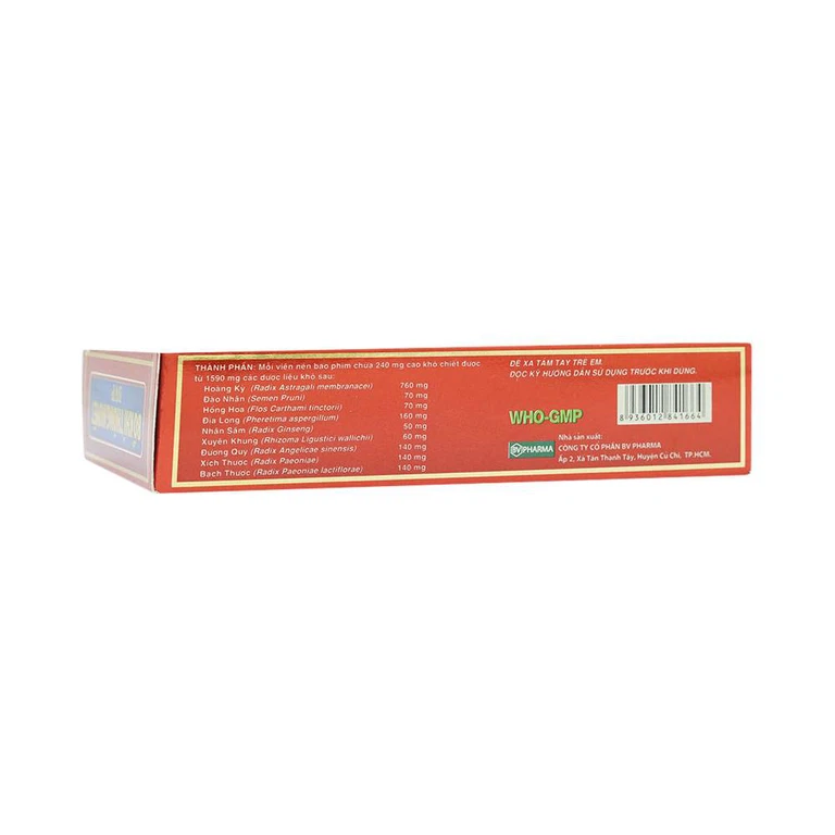 Thuốc Bổ Khí Thông Huyết BVP tăng cường lưu thông khí huyết đến não và các chi (3 vỉ x 10 viên)