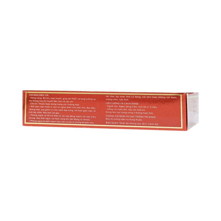 Thuốc Bổ Khí Thông Huyết BVP tăng cường lưu thông khí huyết đến não và các chi (3 vỉ x 10 viên)