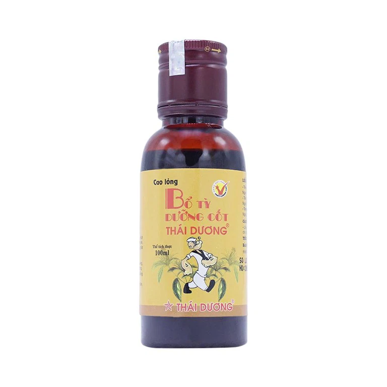 Cao lỏng Bổ Tỳ Dưỡng Cốt Thái Dương hỗ trợ điều trị chán ăn, đầy bụng, bổ sung canxi cho trẻ còi xương (100ml)