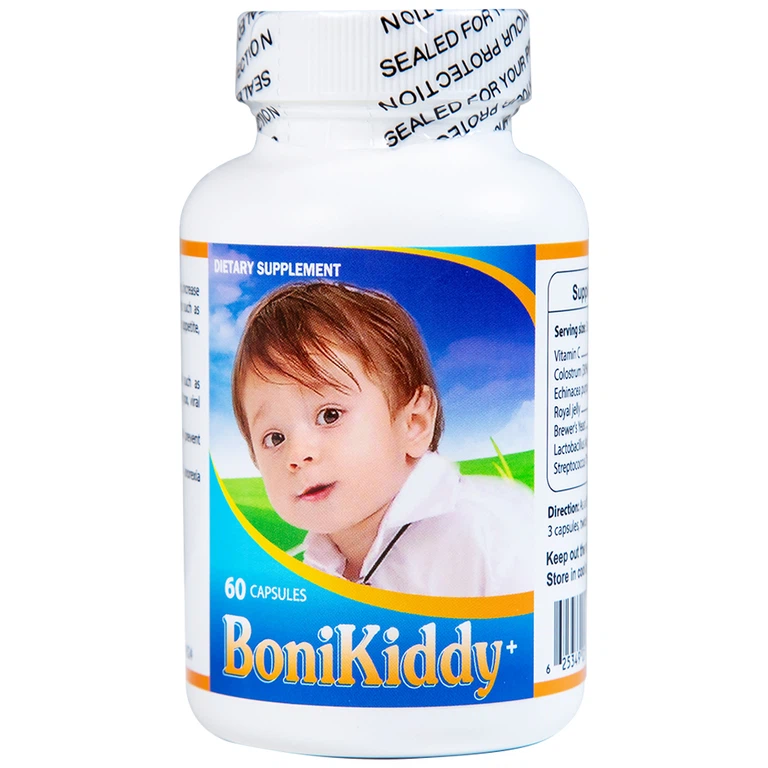 Viên uống BoniKiddy Botania kích thích hệ miễn dịch, bồi bổ cơ thể (60 viên)