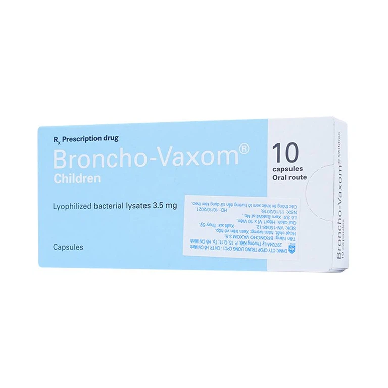 Thuốc Broncho-Vaxom điều trị nhiễm khuẩn đường hô hấp, tăng cường miễn dịch (10 viên)