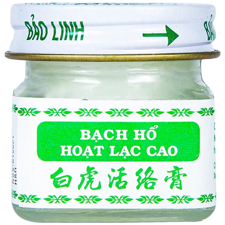 Cao xoa bóp Bạch Hổ Hoạt Lạc Cao Bảo Linh điều trị đau lưng cấp, đau thần kinh tọa (12 chai x 20g)