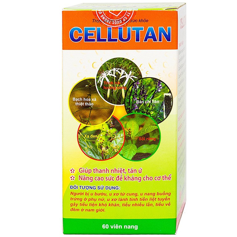 Viên uống Cellutan Mediplantex giúp thanh nhiệt, tán ứ, nâng cao sức đề kháng cho cơ thể (60 viên)