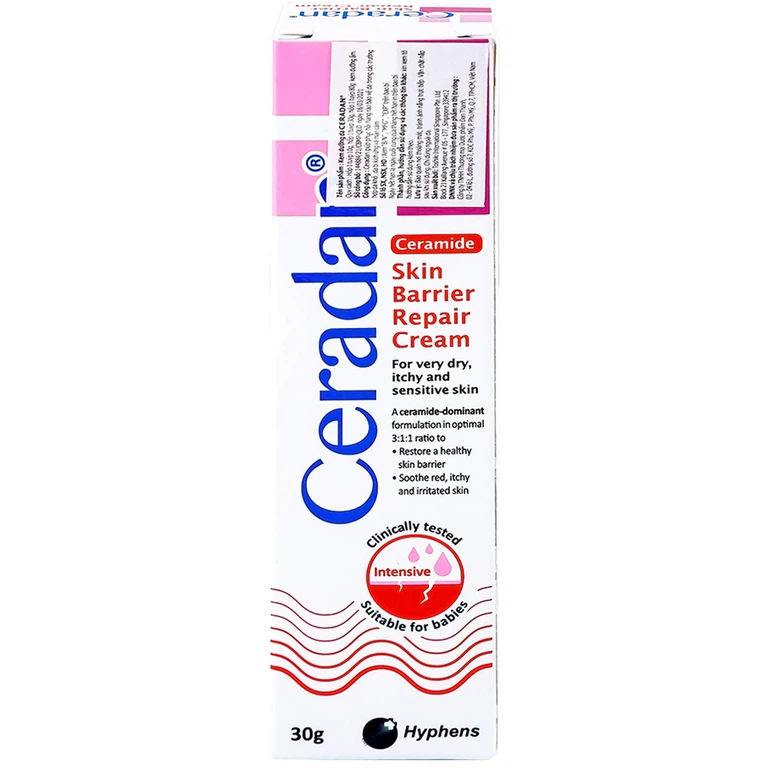 Kem phục hồi da Ceradan Ceramide Skin Barrier Repair Cream dành cho da khô, kích ứng và nhạy cảm (30g)
