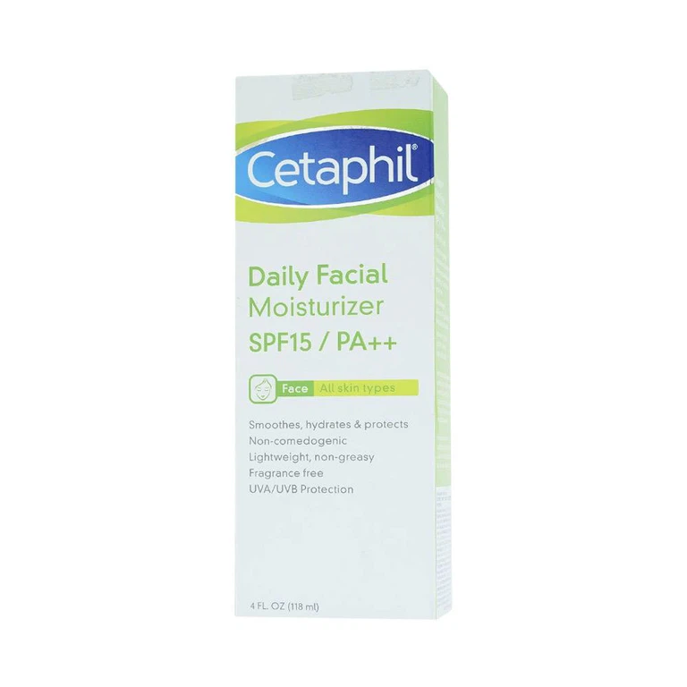 Kem chống nắng Cetaphil Daily Facial Moisturizer SPF15/PA++ dành cho mọi loại da (118ml)