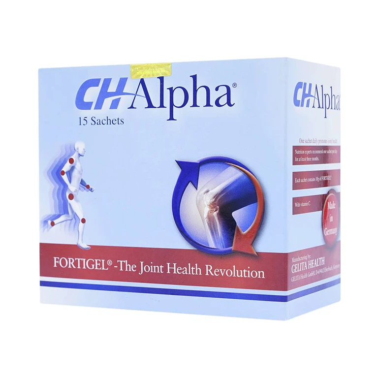 Bột pha uống CH Alpha Gelita tăng tính đàn hồi của khớp, hạn chế thoái hóa khớp (15 gói)