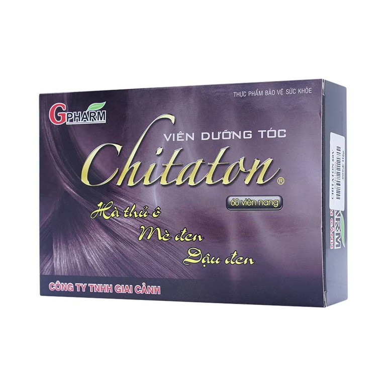 Viên uống Chitaton Gpharm giúp tóc chắc khỏe, giảm rụng tóc (60 viên)