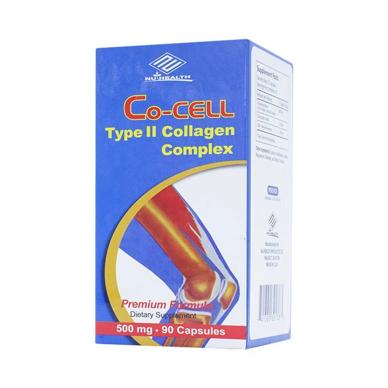 Viên uống Co-CELL Type II Collagen Complex Nuhealth ngừa thoái hóa khớp, cải thiện vận động khớp (90 viên)