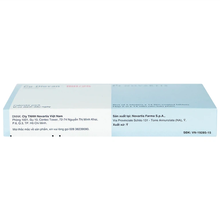 Thuốc Codiovan 160mg/25mg Novartis điều trị tăng huyết áp (2 vỉ x 14 viên)