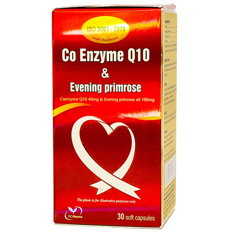 Viên uống Co Enzyme Q10 & Evening primrose Thành Công hỗ trợ chức năng tim mạch (30 viên)