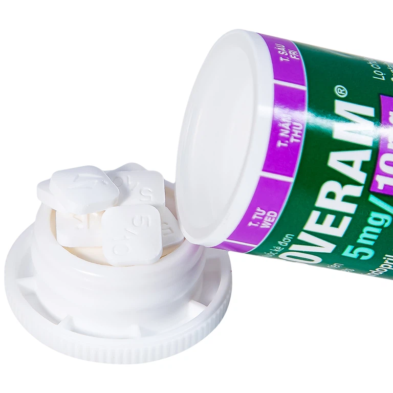 Thuốc Coveram 5mg/10mg Servier điều trị tăng huyết áp (30 viên)