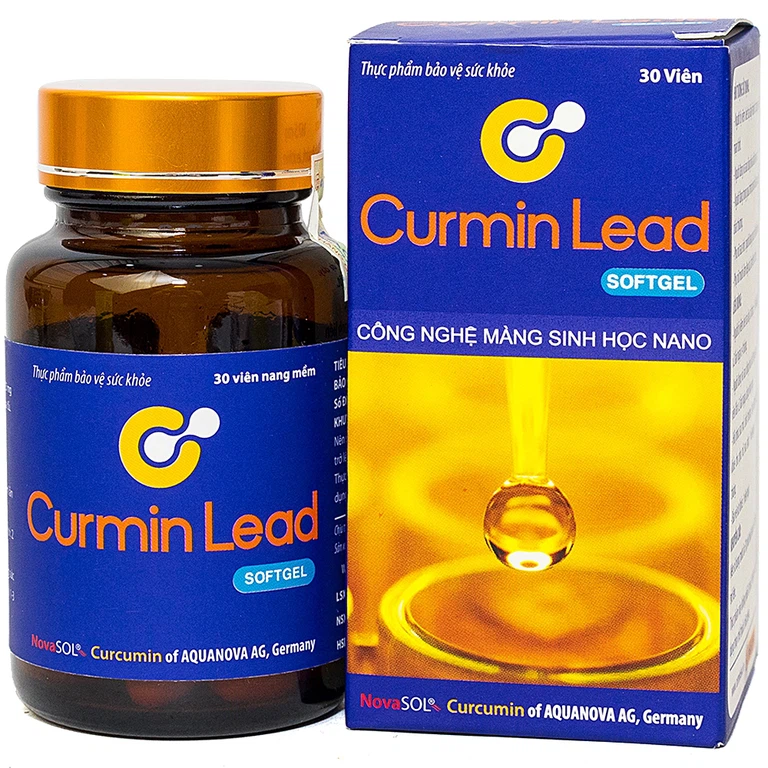 Viên uống Curmin Lead Softgel hỗ trợ giảm triệu chứng viêm loét dạ dày, hành tá tràng (30 viên)