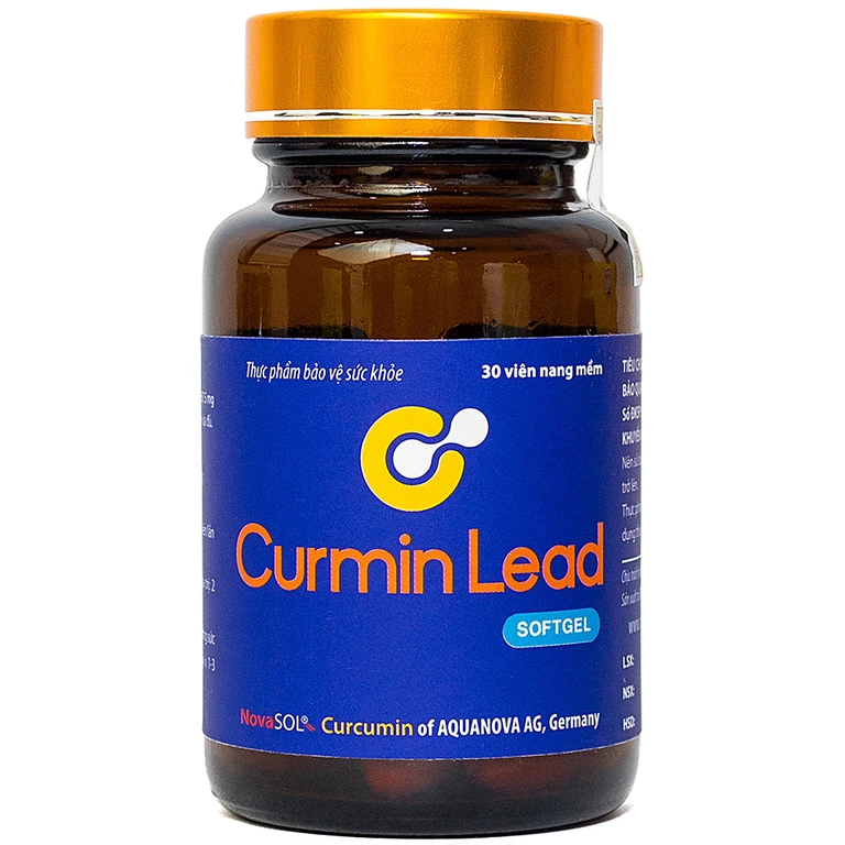 Viên uống Curmin Lead Softgel hỗ trợ giảm triệu chứng viêm loét dạ dày, hành tá tràng (30 viên)