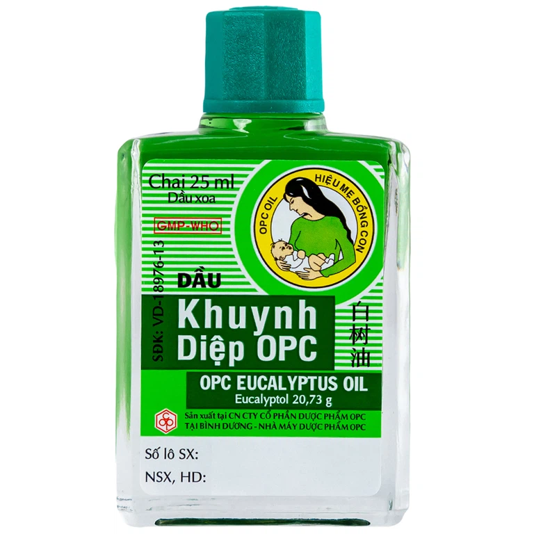 Dầu Khuynh Diệp OPC phòng và trị cảm cúm, sổ mũi, nghẹt mũi (25ml)