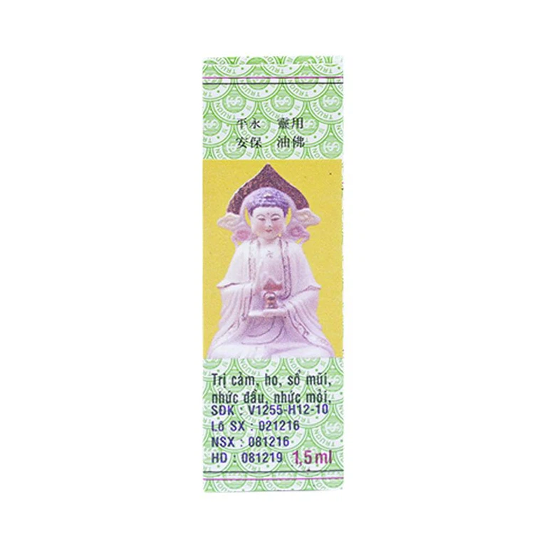 Dầu Phật Linh Trường Sơn điều trị cảm, ho, sổ mũi, nhức đầu, say nắng (10 chai x 1.5ml)