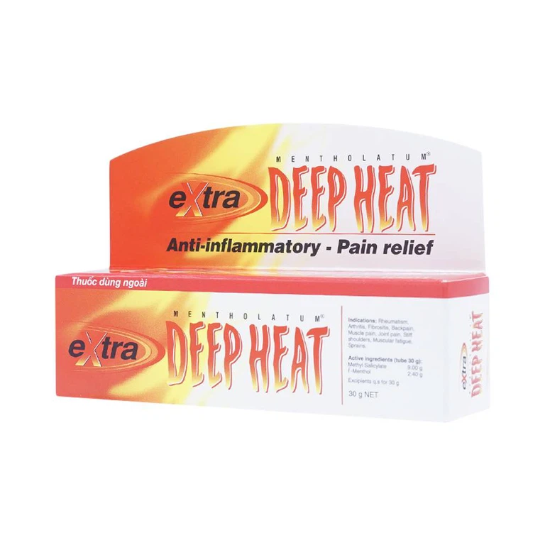 Kem Extra Deep Heat Rohto điều trị triệu chứng đau do các bệnh thấp khớp, viêm khớp (30g)
