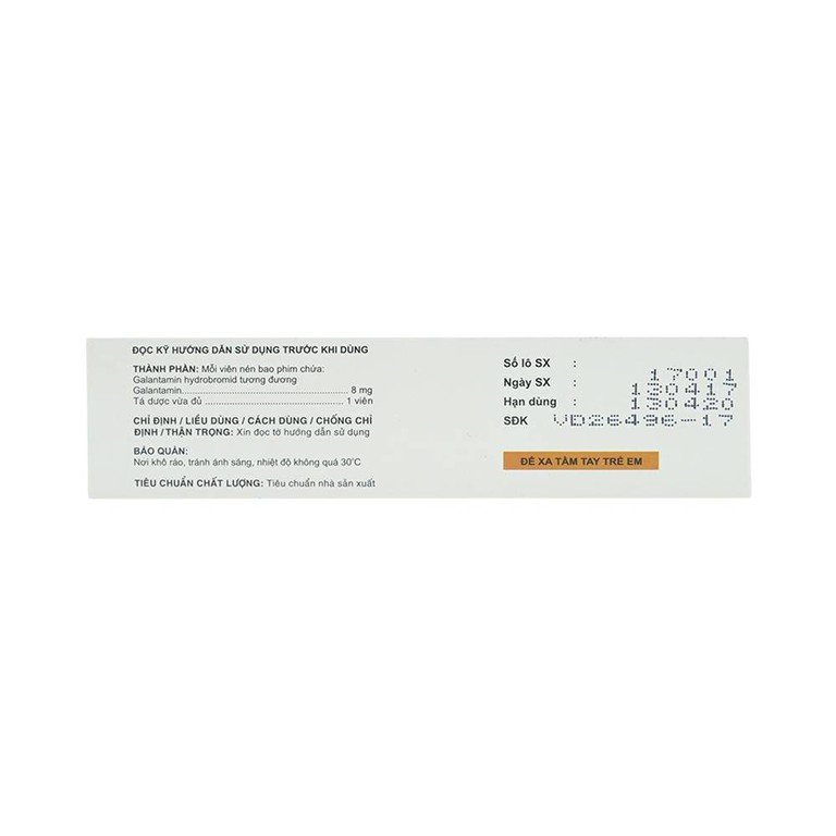 Thuốc Deruff 8mg Davipharm điều trị chứng sa sút trí tuệ từ nhẹ đến trung bình (4 vỉ x 7 viên)