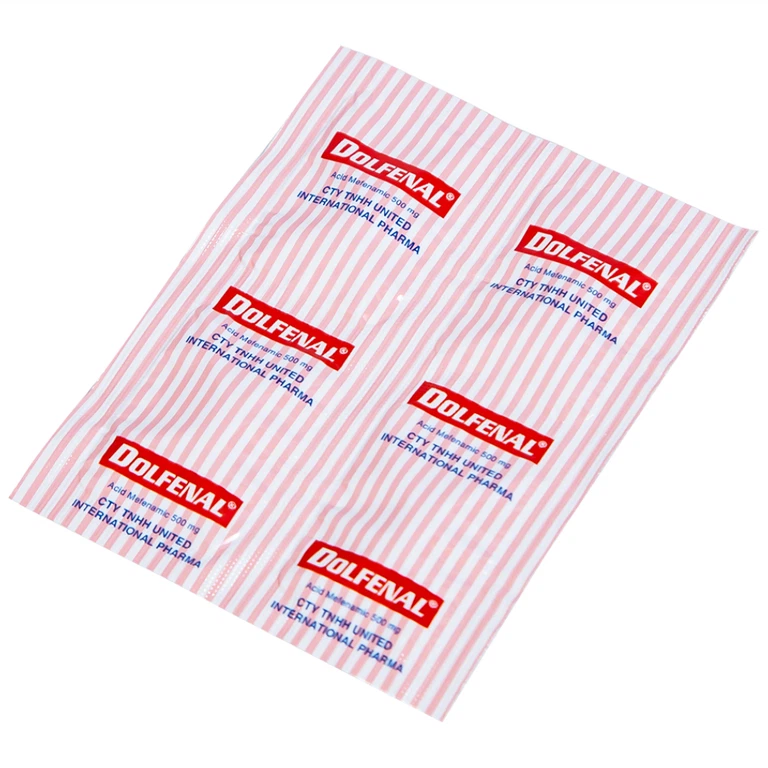 Thuốc Dolfenal United giảm đau bụng kinh, đau răng, đau do chấn thương (25 vỉ x 4 viên)
