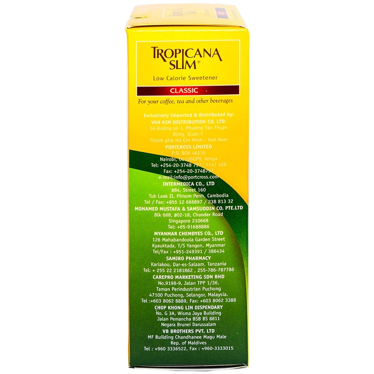 Đường Ăn Kiêng Tropicana Slim Classic (50 gói x 2g)