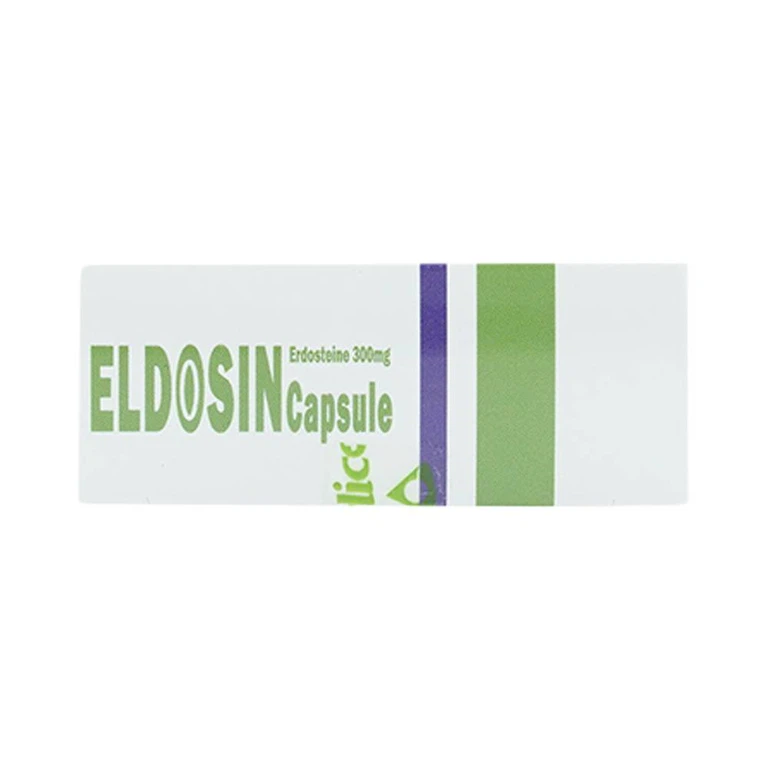 Thuốc Eldosin Capsule Arlico loãng đờm trong bệnh hô hấp cấp và mạn tính (3 vỉ x 10 viên)