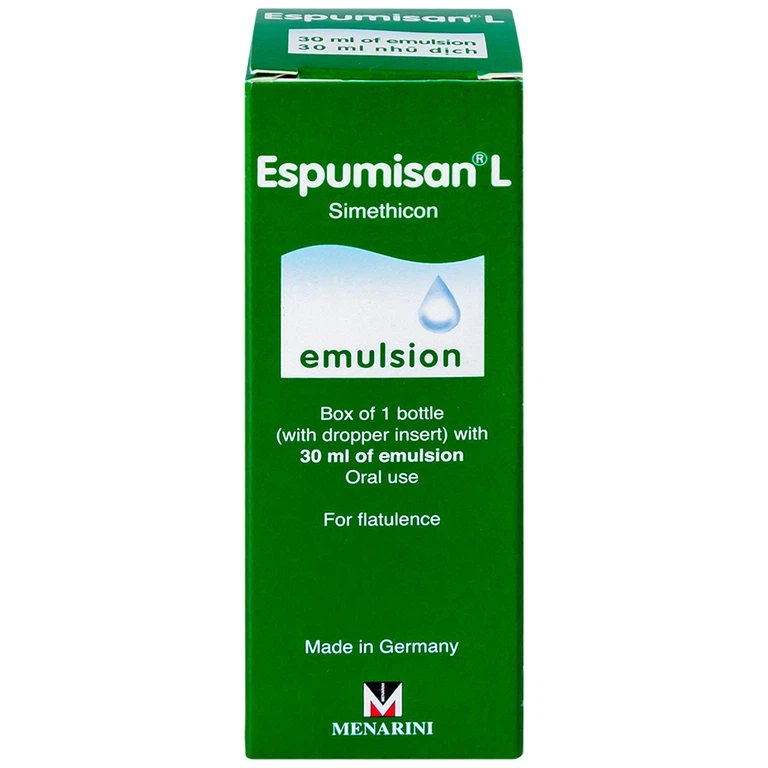 Nhũ dịch Espumisan L Menarini điều trị các triệu chứng chướng bụng, đau bụng (30ml)