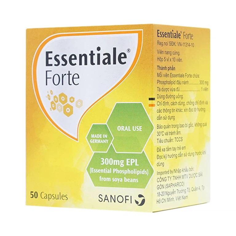 Thuốc Essentiale Forte 300mg Natterman cải thiện các triệu chứng bệnh lý gan (5 vỉ x 10 viên)
