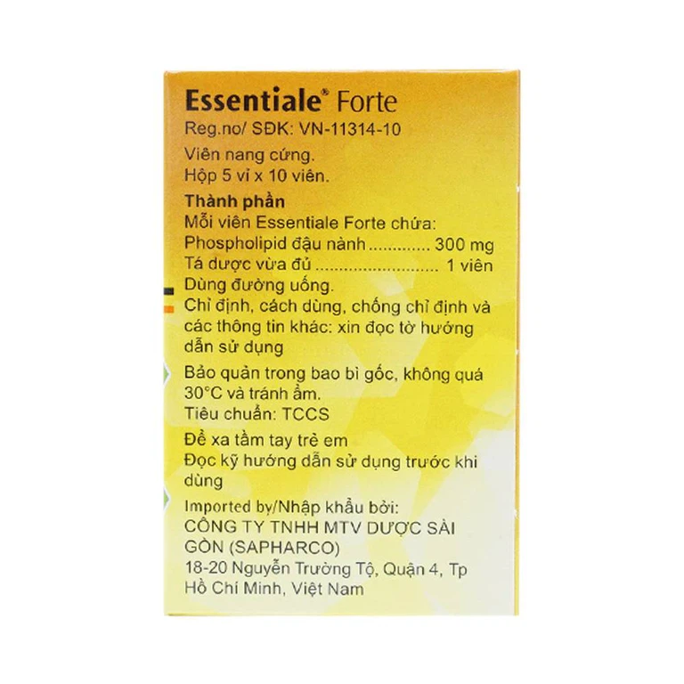 Thuốc Essentiale Forte 300mg Natterman cải thiện các triệu chứng bệnh lý gan (5 vỉ x 10 viên)