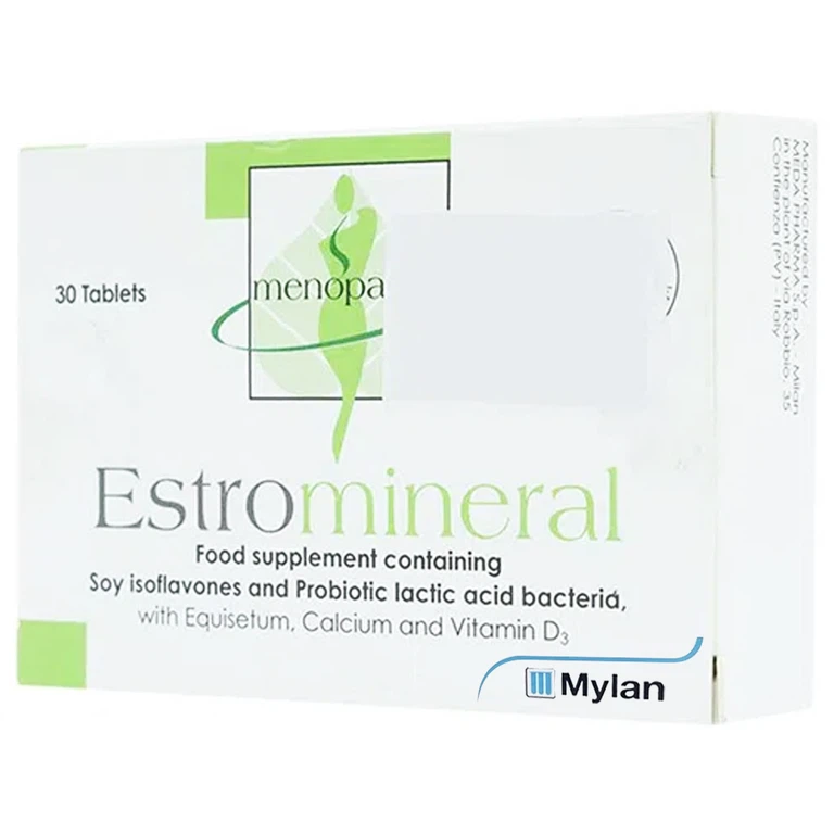 Viên uống Estromineral Meda hỗ trợ tăng cường nội tiết tố (3 vỉ x 10 viên)