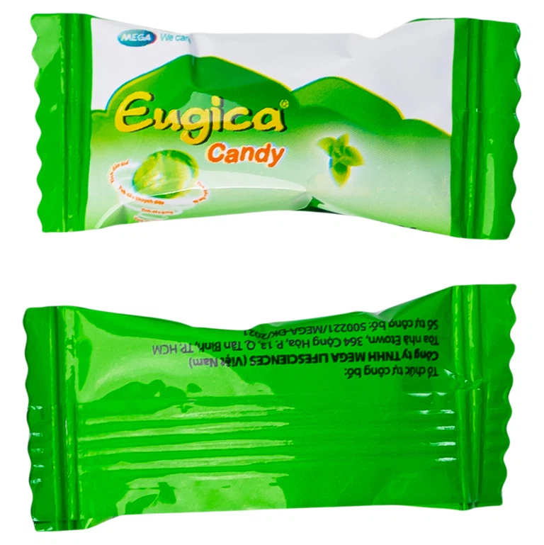 Kẹo ngậm Eugica Candy MEGA We care hỗ trợ làm ấm, thông cổ (100 viên)