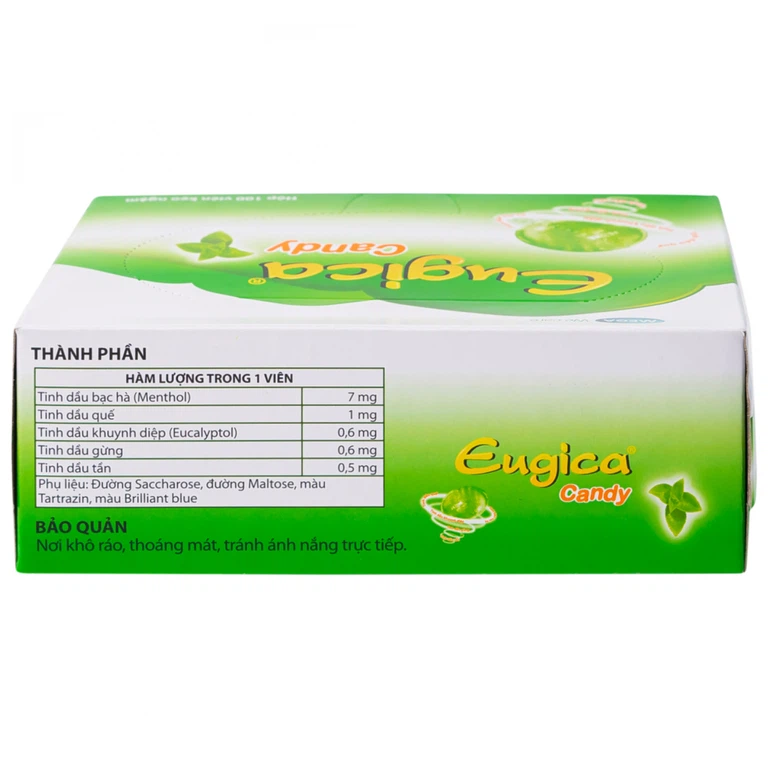 Kẹo ngậm Eugica Candy MEGA We care hỗ trợ làm ấm, thông cổ (100 viên)