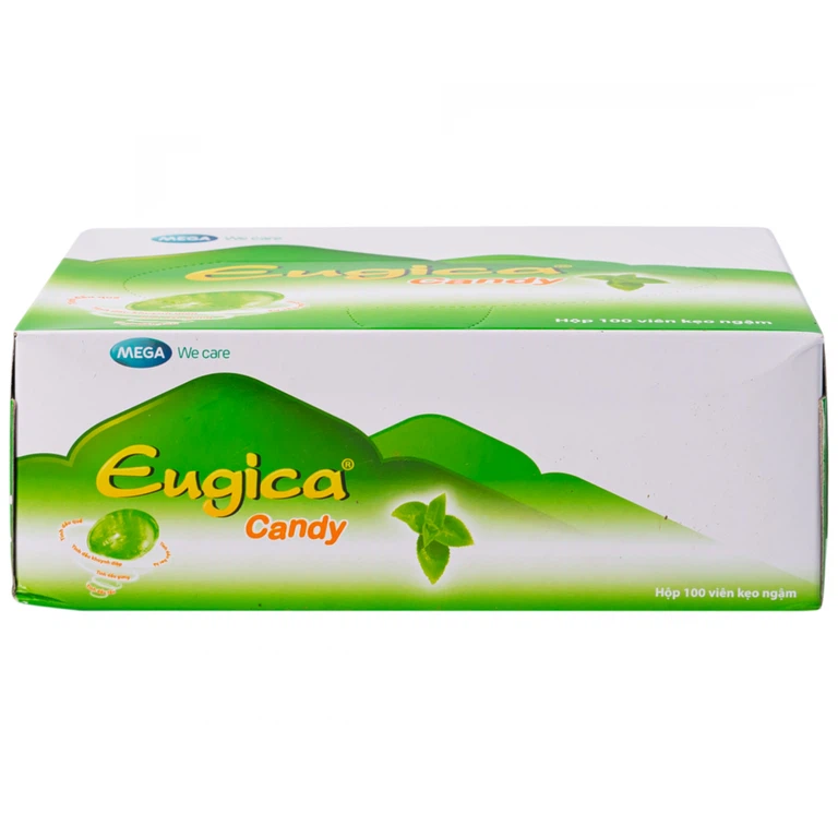 Kẹo ngậm Eugica Candy MEGA We care hỗ trợ làm ấm, thông cổ (100 viên)