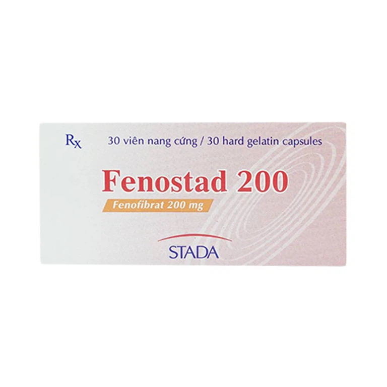 Thuốc Fenostad 200 Stada điều trị tăng triglycerid huyết nặng (3 vỉ x 10 viên)